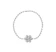Jo Flower Diamond Cut Beads Rings White Gold 1