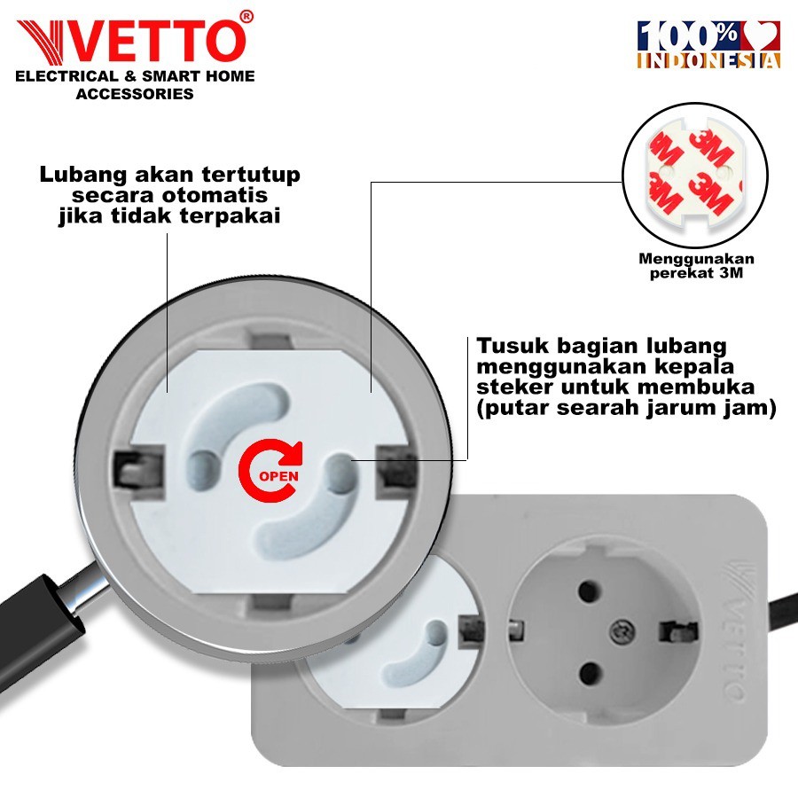 Vetto  Pengaman Stop Kontak