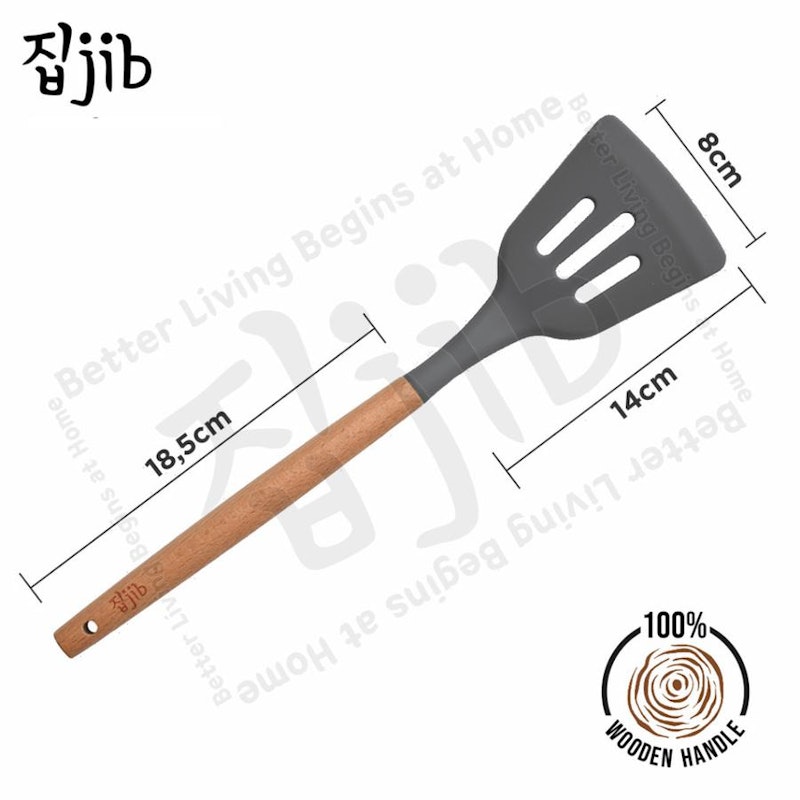 JIB Silicone Slotted Spatula 2
