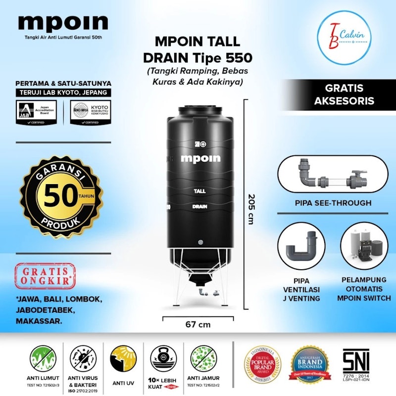 MPOIN Tall Drain Tipe 550 3