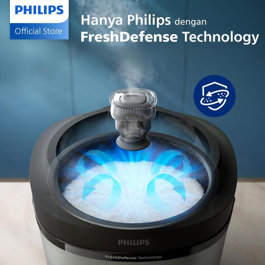 Philips Electronics Philips Rice Cooker 3000 Premium Series 1.8 L  HD3211/31 Silver