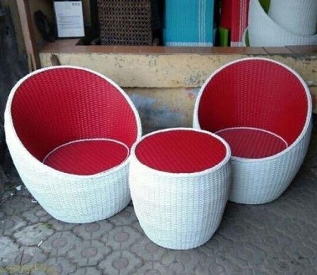  Set Kursi Teras Rotan Gentong