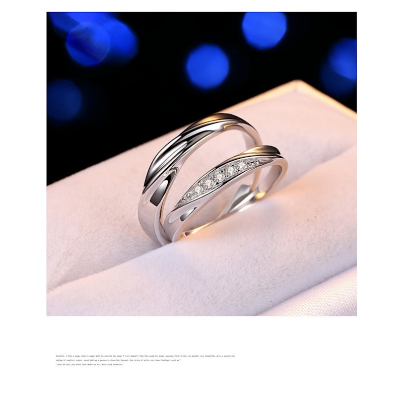 Teconi Light Wave Pair Ring 2