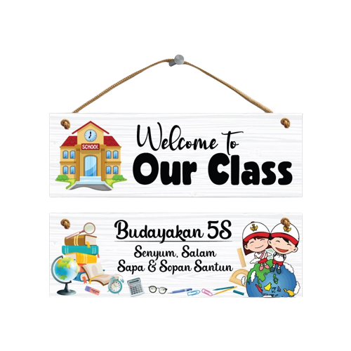 Dekorasi 2 Susun Hiasan Pintu Kelas