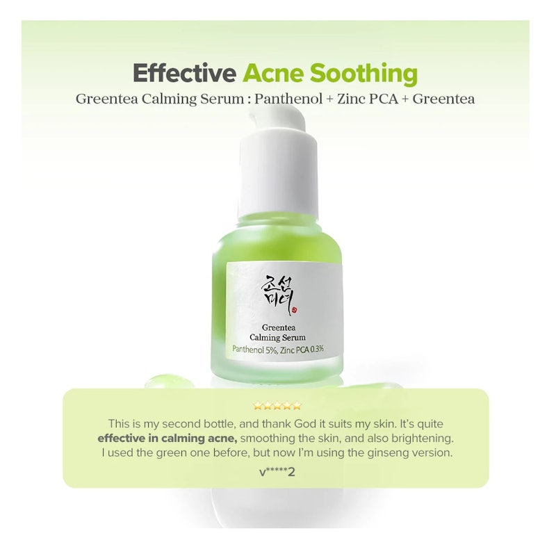 Beauty of Joseon Greentea Calming Serum 5