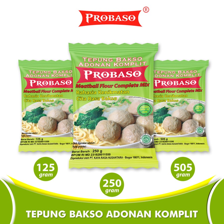 Kaya Rasa Nusantara ProBaso Tepung Bakso Adonan Komplit
