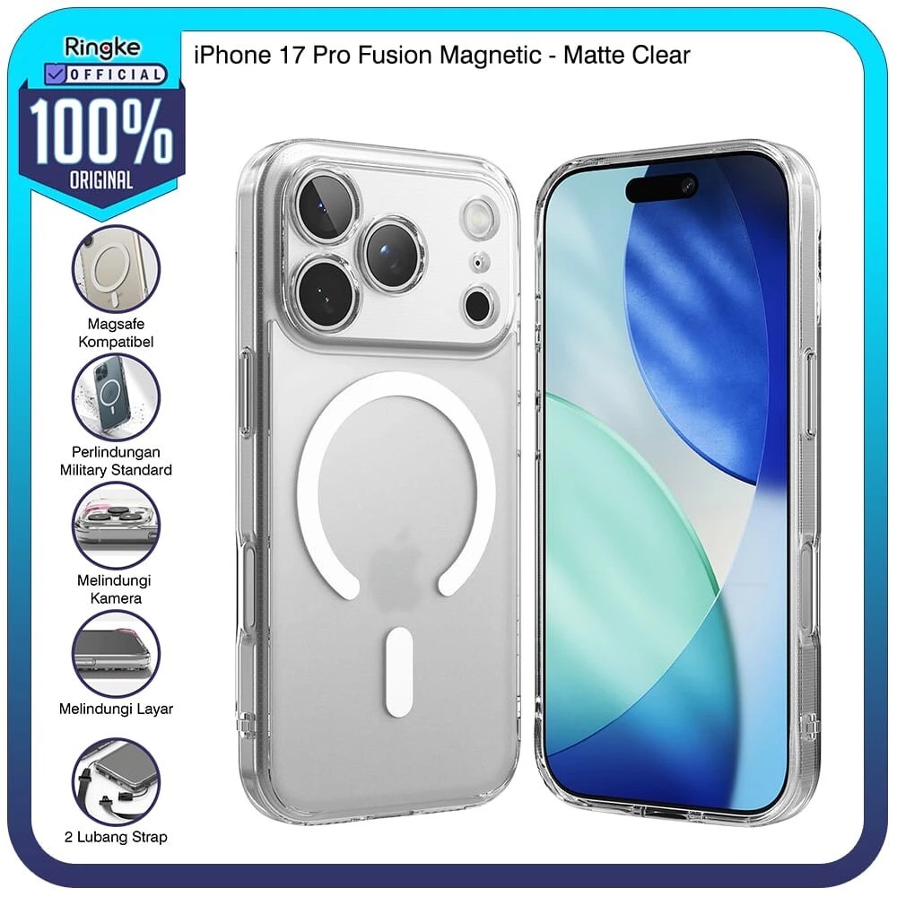 Ringke Casing for iPhone Magnetic Fusion MagSafe Matte Clear 3