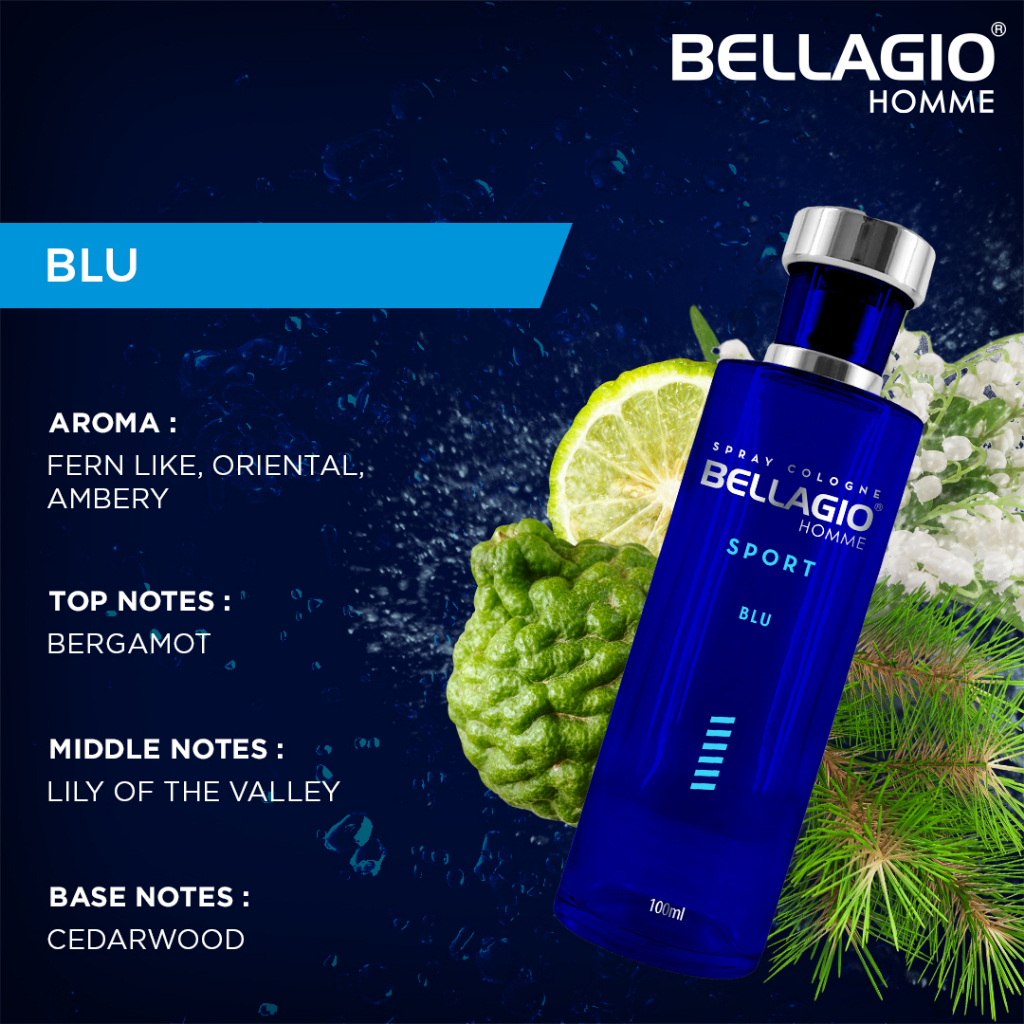 Bellagio Sport Cologne Blue - Blu 4
