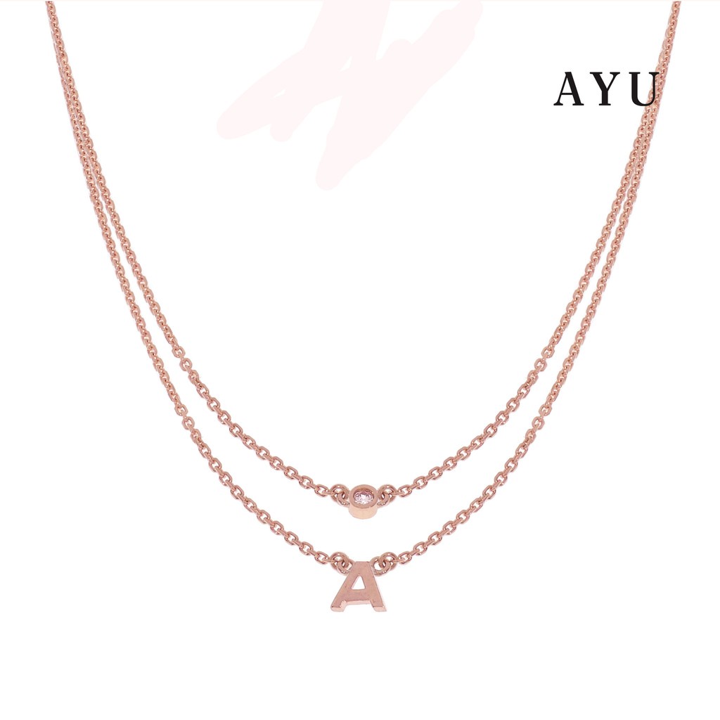 Initial Double Layer Necklace