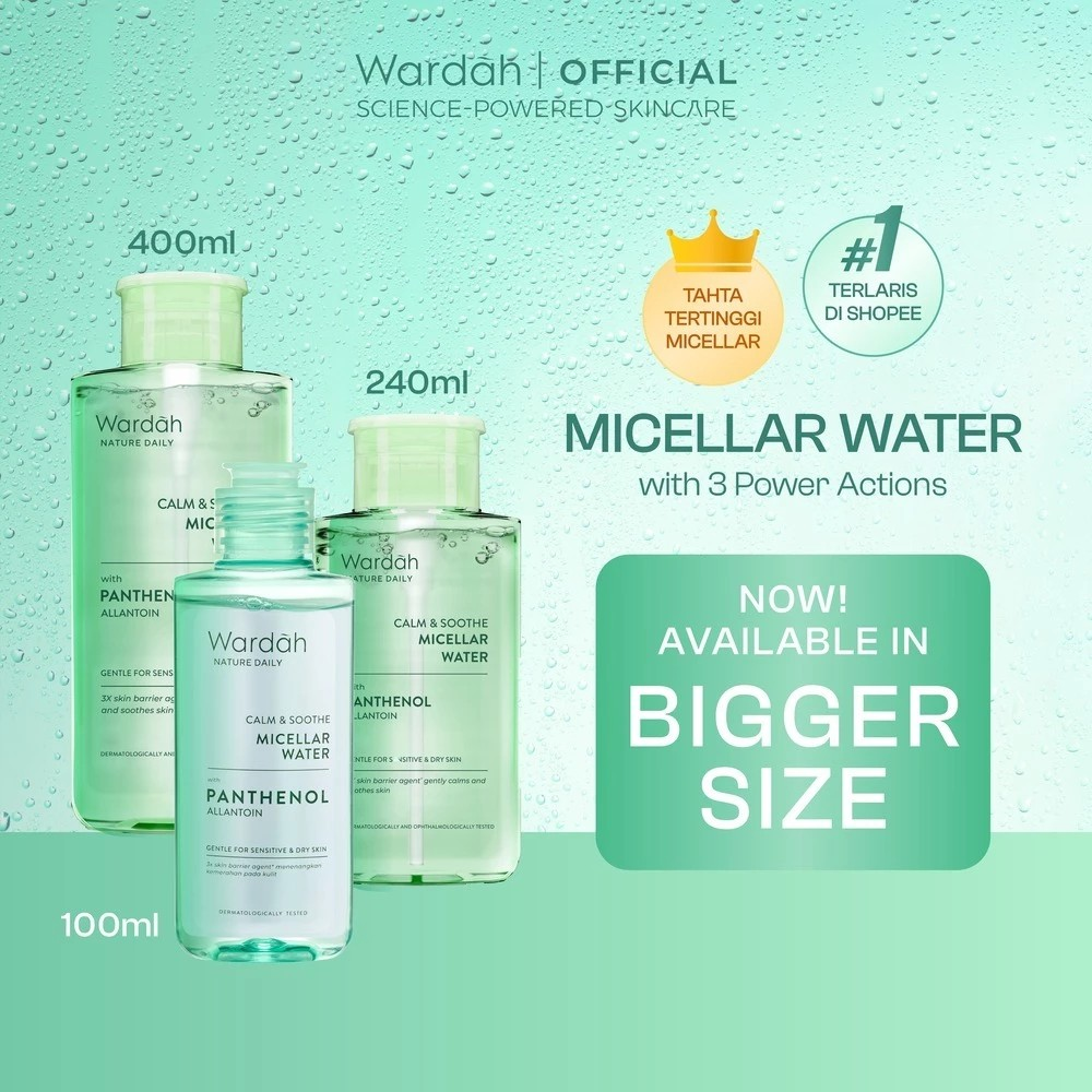 Wardah Nature Daily Calm & Soothe Micellar Water