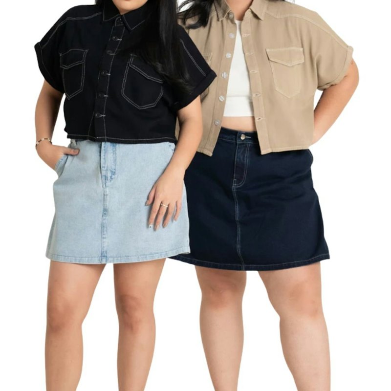 JIBI Crop Denim Shirt Vol.2 1