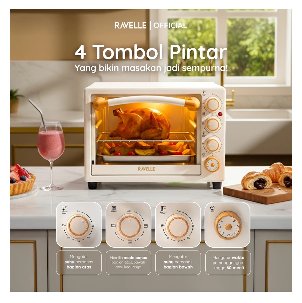 Ravelle Indonesia Ravelle Elevee Oven Listrik REO-22