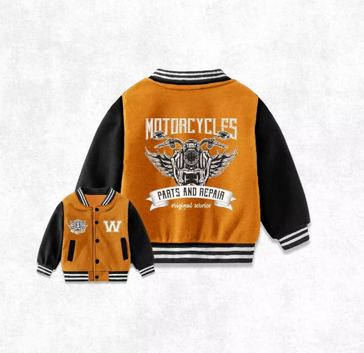 Weego WEEGO Jaket Varsity Anak Tema Motorcycles  K602