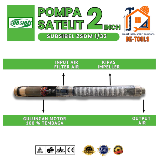 Chen Jaya Abadi SUBSIBEL Pompa Submersible 2 SDM 1/32