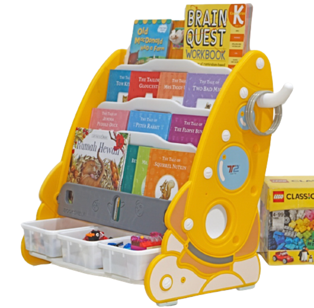 Rak Buku Anak Model Roket 