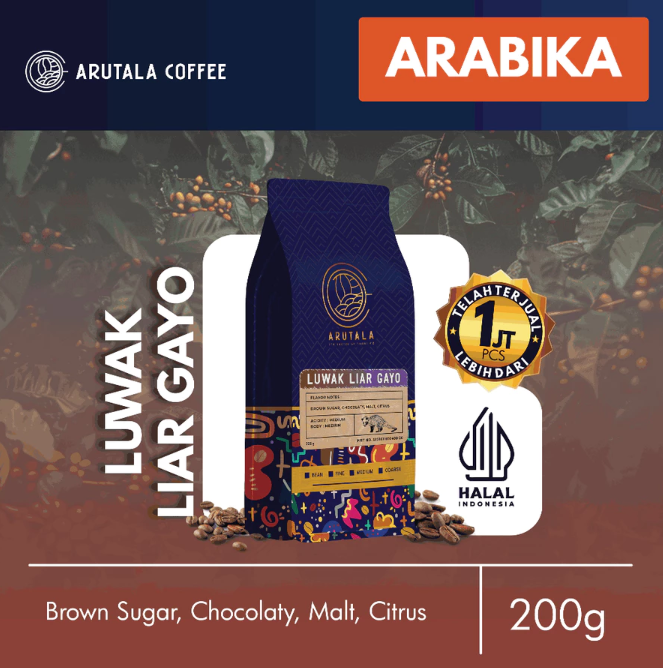 Sari Bumi Makmur Internasional Arutala Coffee Kopi Luwak Liar Gayo