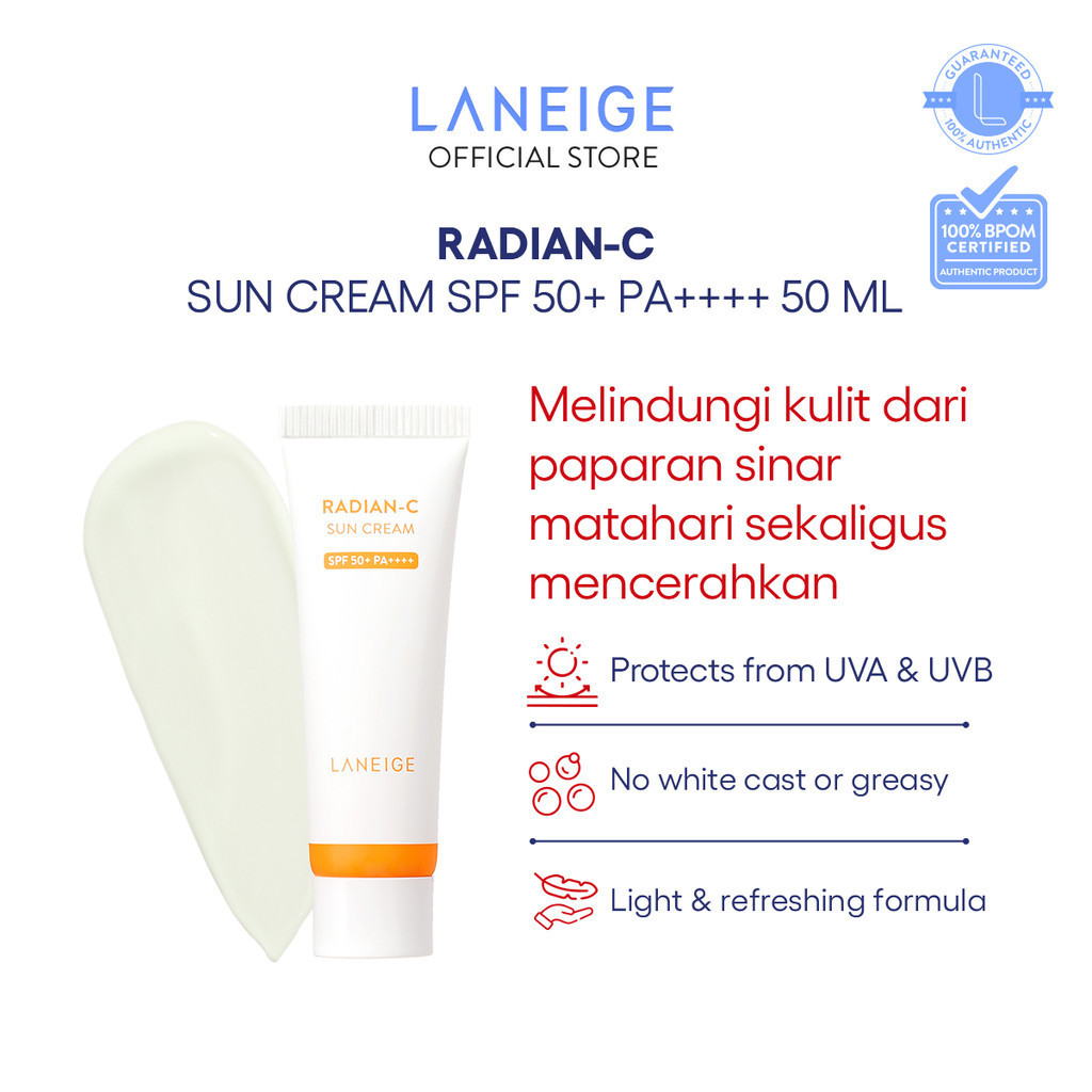 AmorePacific LANEIGE Radian-C Sun Cream SPF 50+ PA++++