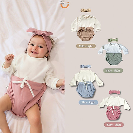MiouBaby Bodysuit Longsleeves Earth Tone Series 4