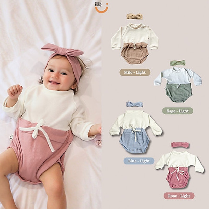 MiouBaby Bodysuit Longsleeves Earth Tone Series 4