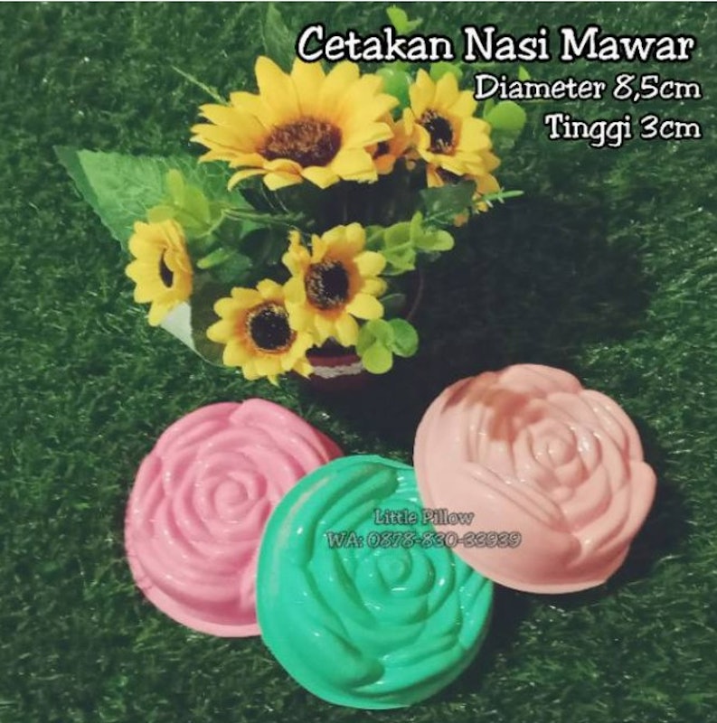 Cetakan Nasi Mawar 4
