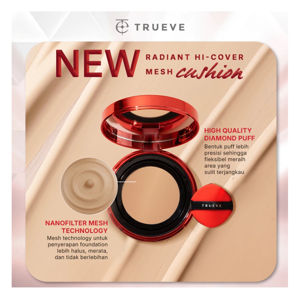 Trueve Mitra Indonesia Trueve Radiant Hi-Cover Mesh Cushion LW01 Light Warm