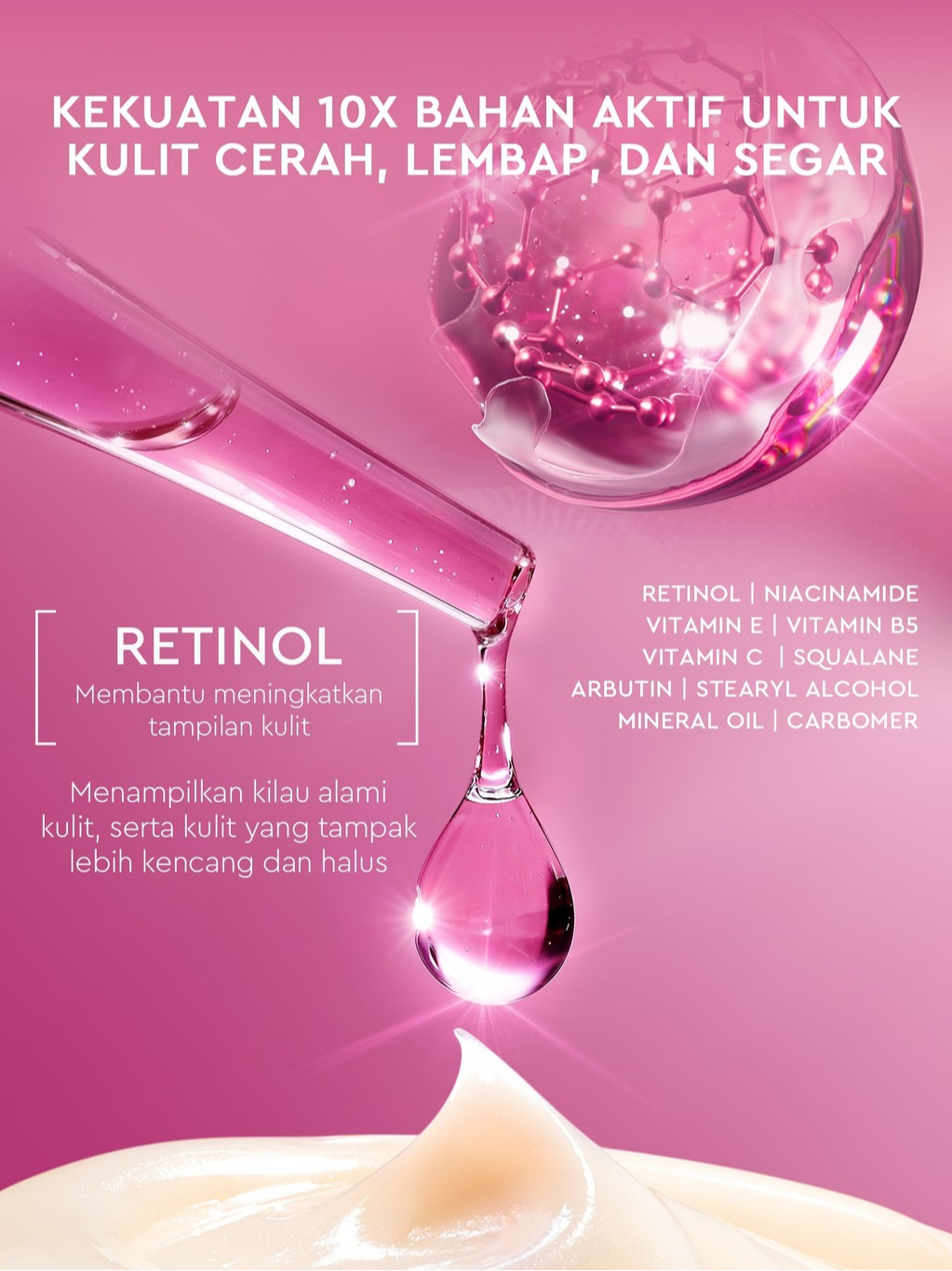 Suntone Wisdom Indonesia Glad2Glow Retinol Bright Body Serum