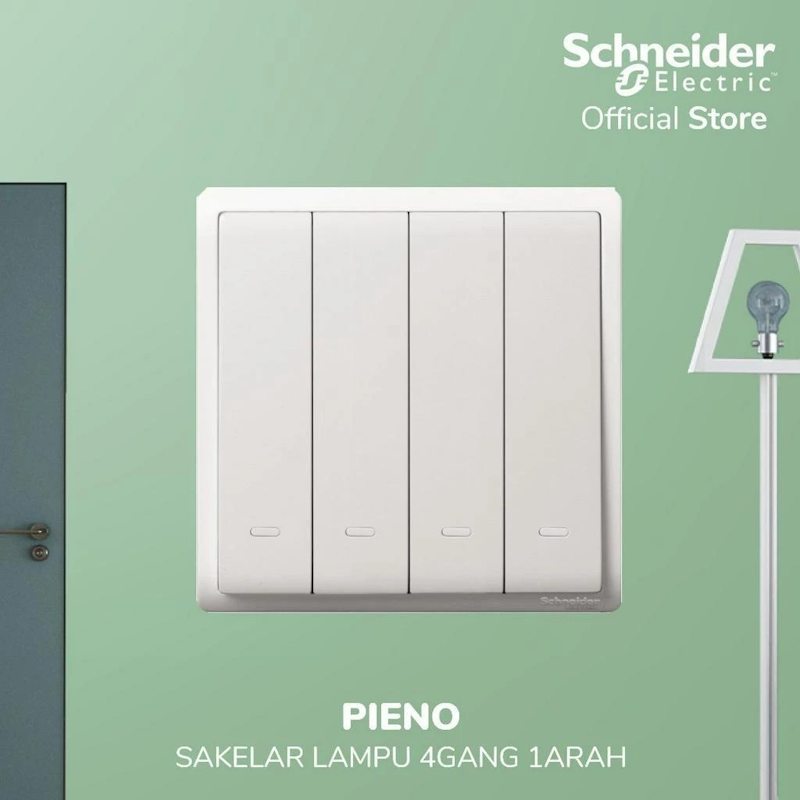 Schneider Electric PIENO Saklar 4 Gang 1 Arah 2