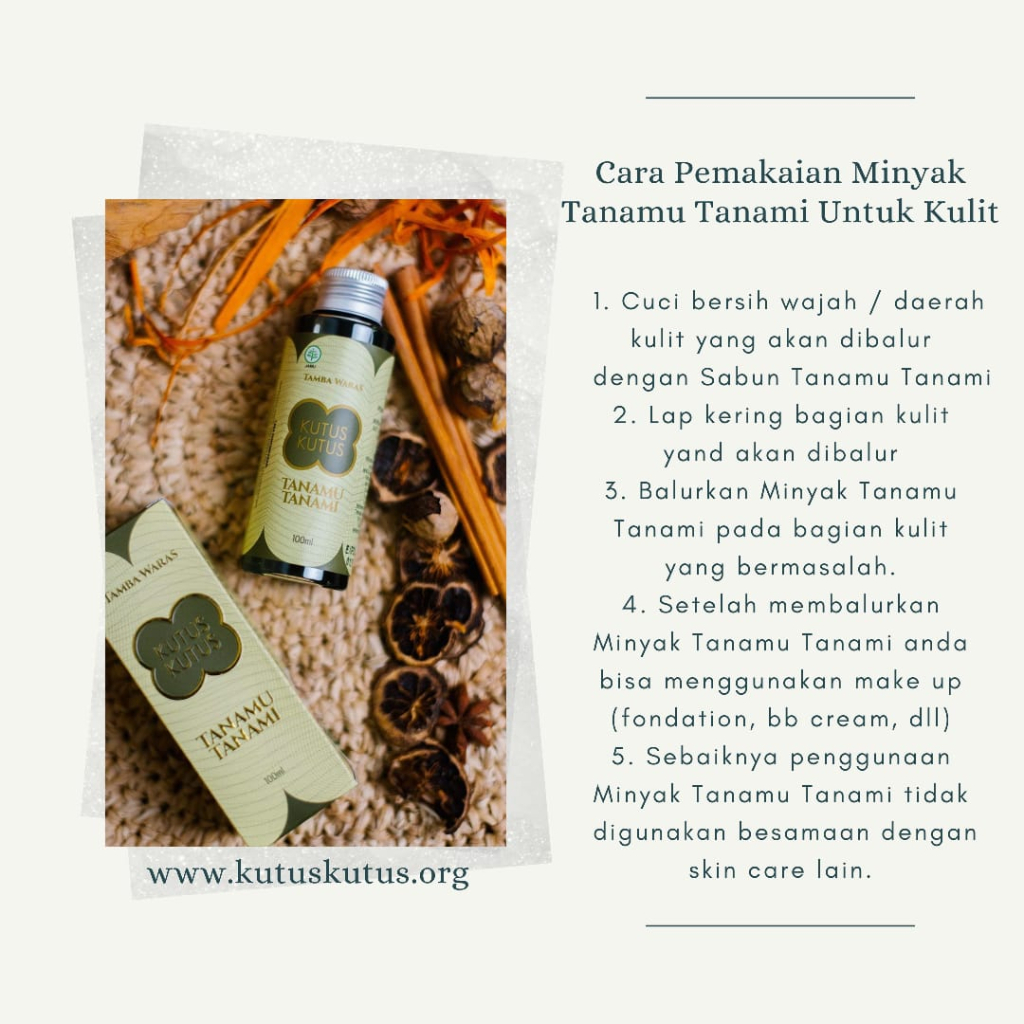 Kutus Kutus Herbal  Minyak Tanamu Tanami