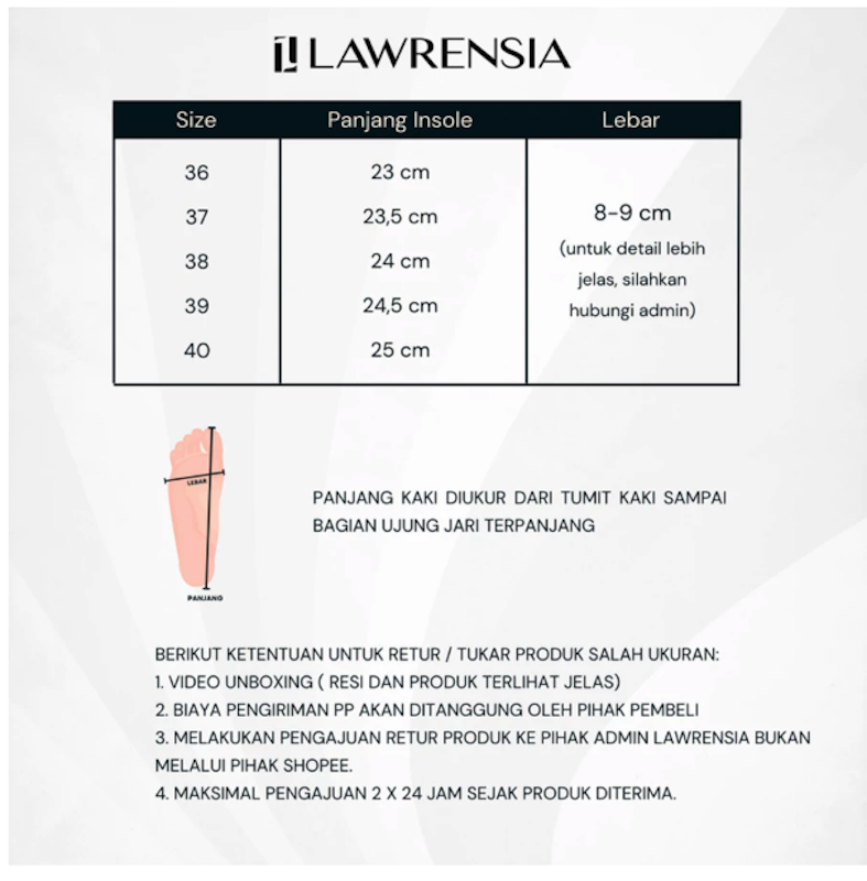 Lawrensia Erika Sepatu Heels Wanita Satin Suede Pesta 5