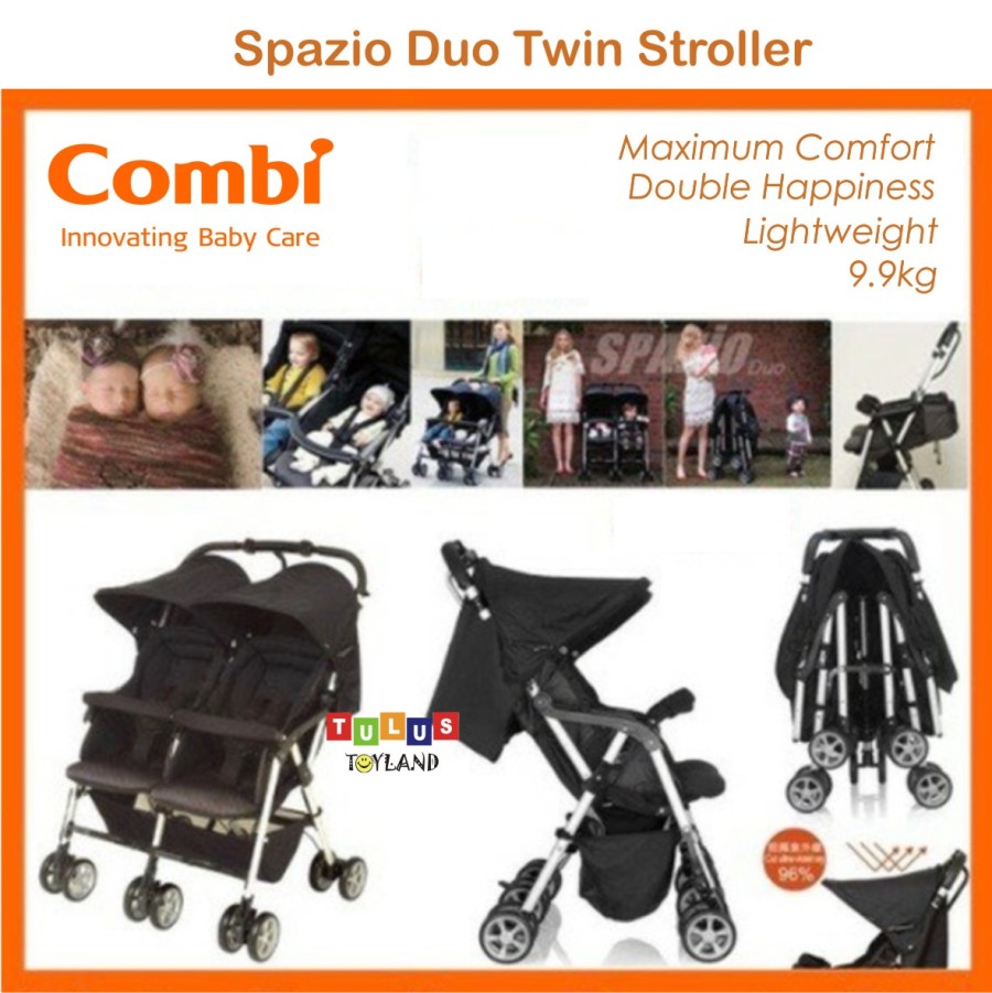 Combi Spazio Duo Compact 2 Go Twin Stroller 4