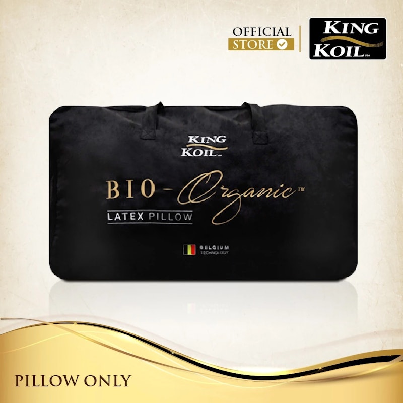 King Koil Pillow Bio-Organic Regular Latex Firm 5