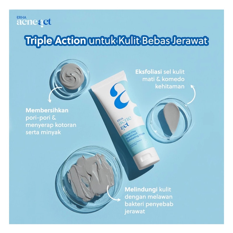 Acneact Triple Clay Blackhead Exfoliating Mask 5
