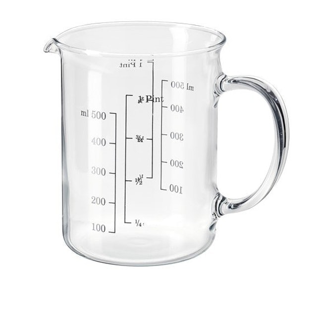 VARDAGEN Cangkir Ukur, Kaca