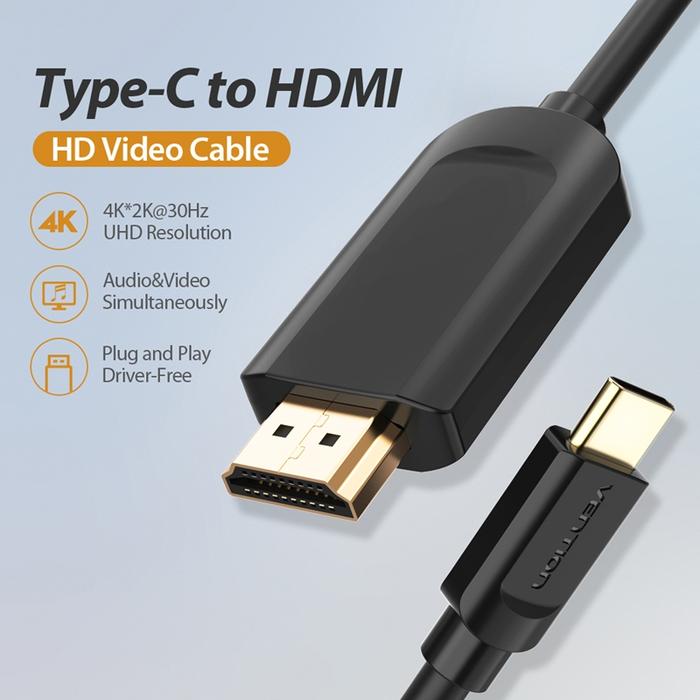 Vention USB-C to HDMI 1.4 Cable CGU