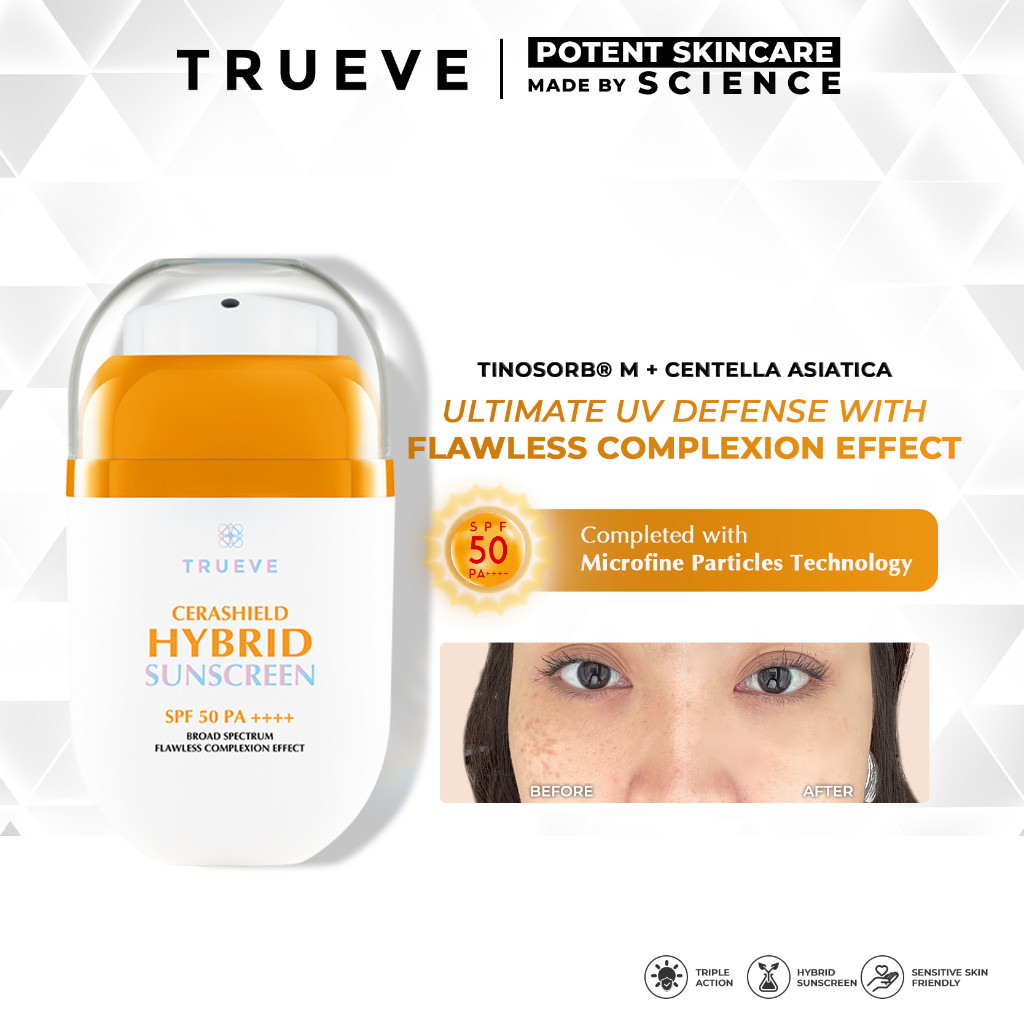Natura Deca Kosmetika TRUEVE Cerashield Hybrid Sunscreen SPF50 PA++++