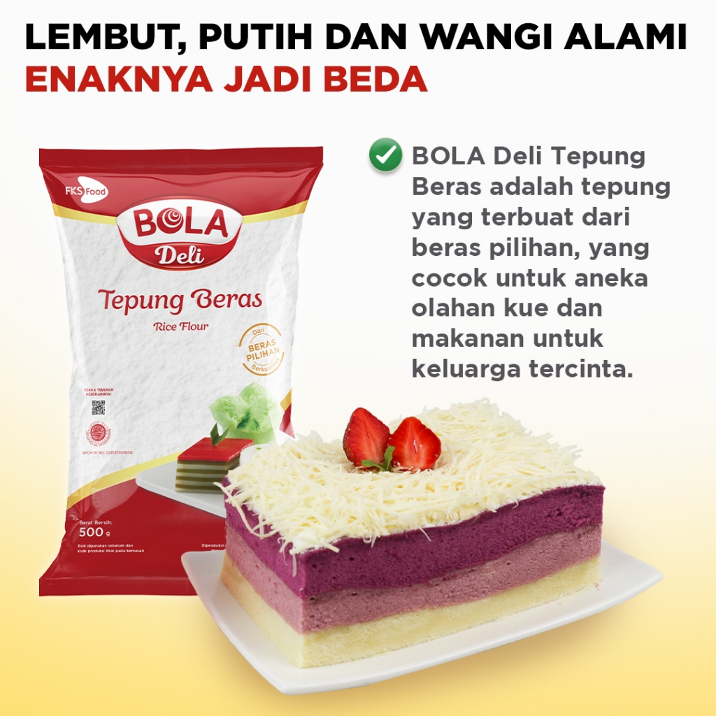 BOLA Deli Tepung Beras