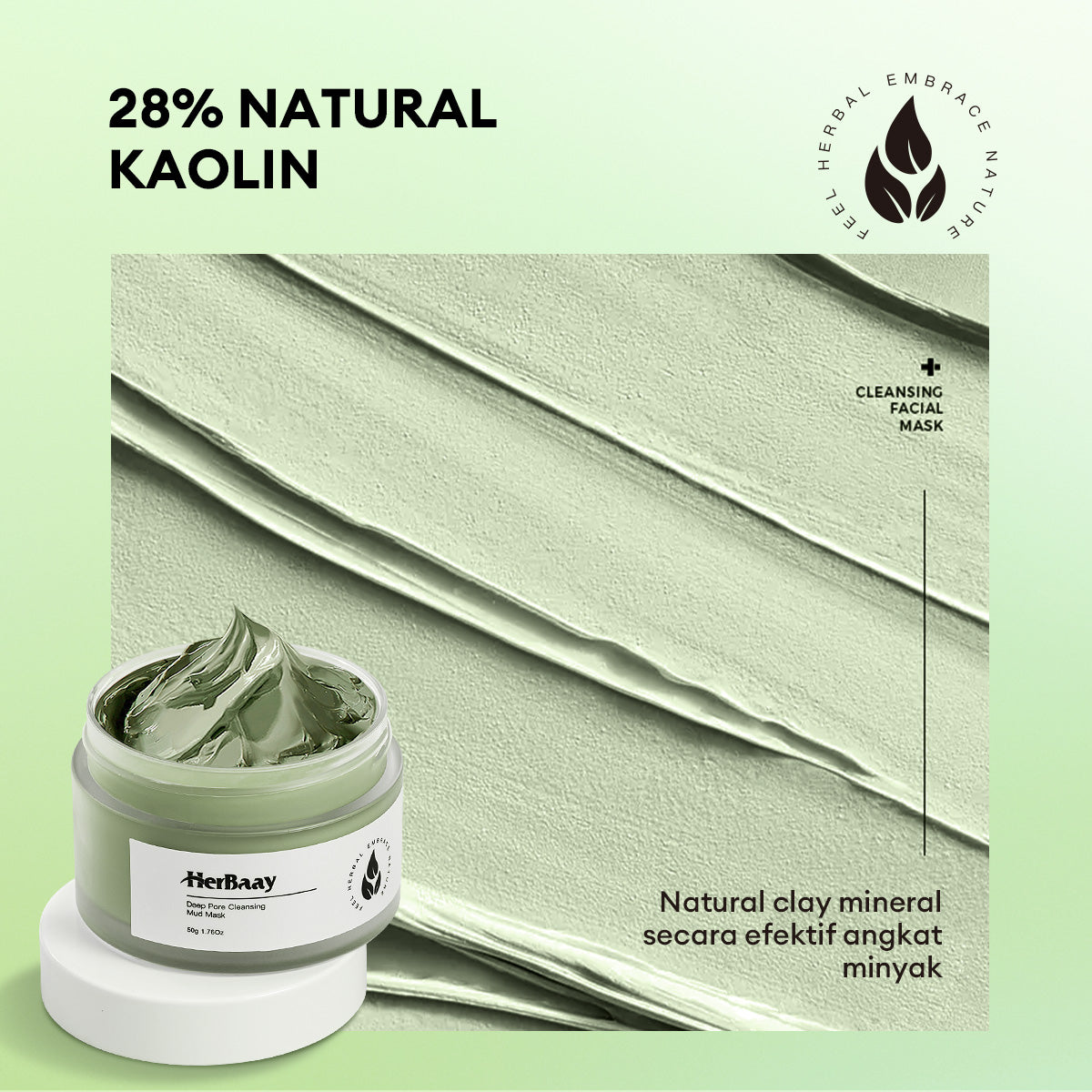  HerBaay Deep Pores Cleansing Clay Mask