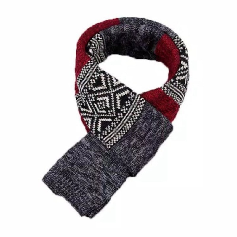 Long Acrylic Scarf Plaid 3