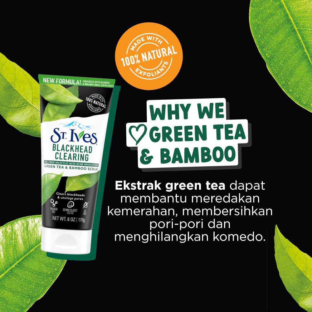 Unilever St. Ives Blackhead Clearing Green Tea Face Scrub 