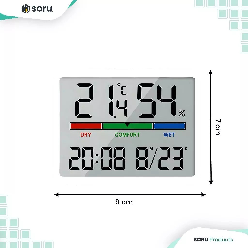 Putra Siduasaudara Indonesia SORU Hygrometer Humidity Meter White  8280