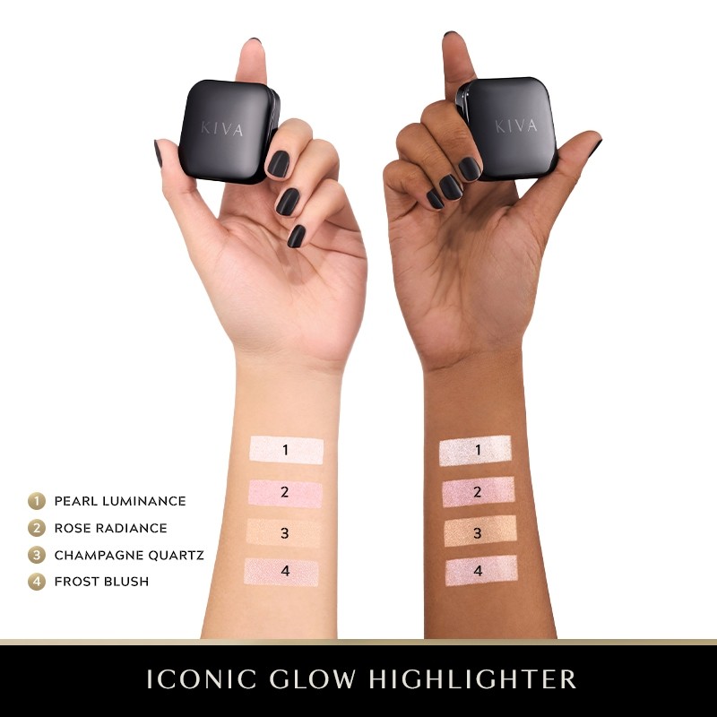 KIVA Iconic Glow Highlighter Pearl Luminance 4