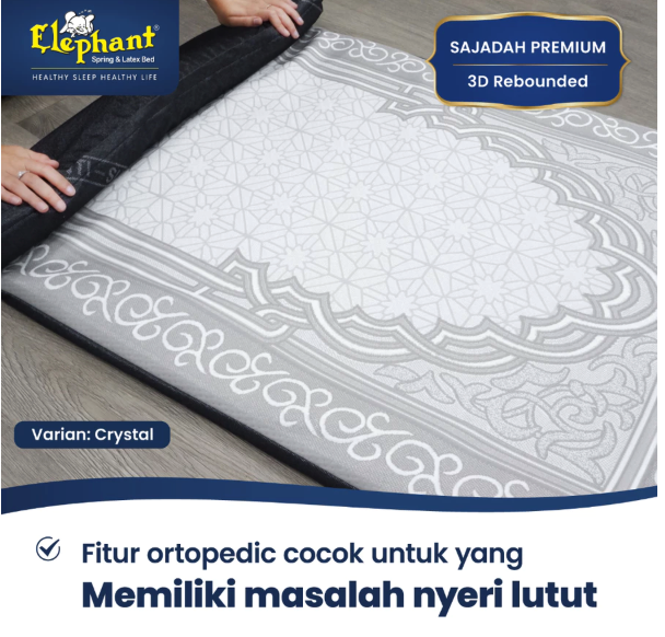 Elephant Agung Perkasa Elephant Sajadah Premium 3D Rebounded