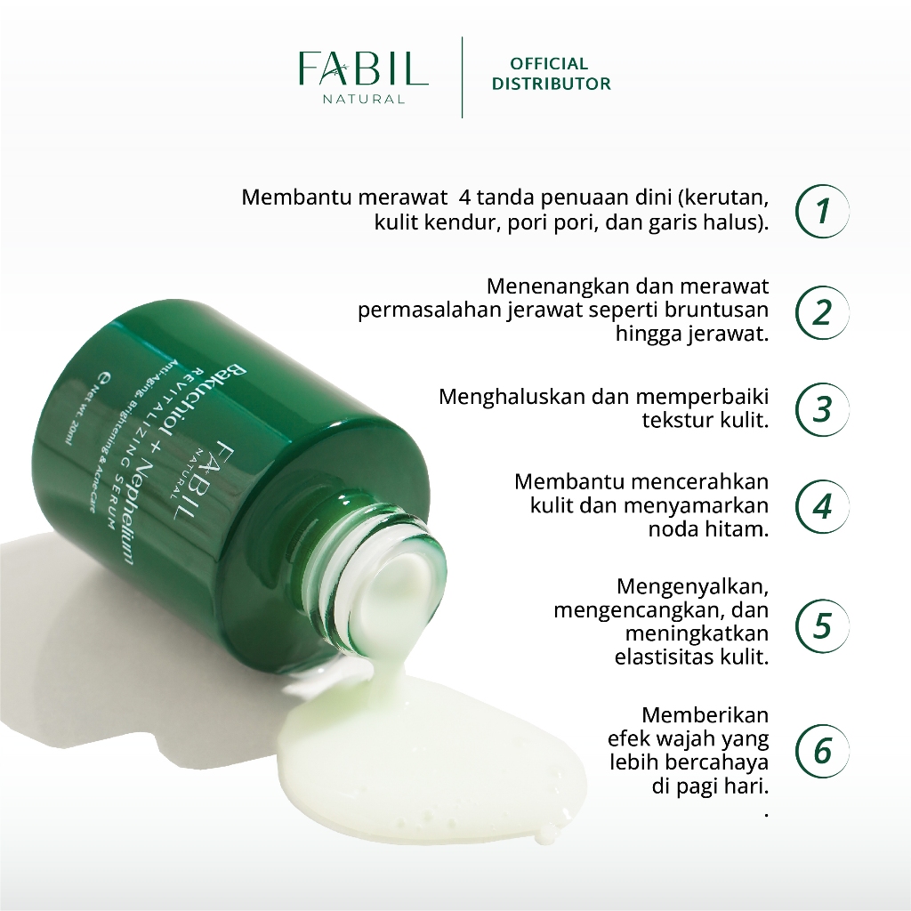 Alfajr Insan Mulia Fabil Natural Bakuchiol + Nephelium Revitalizing Serum