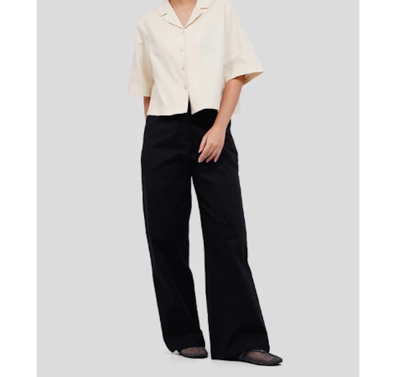 Executive Regular Fit Wide Leg pants Black 3