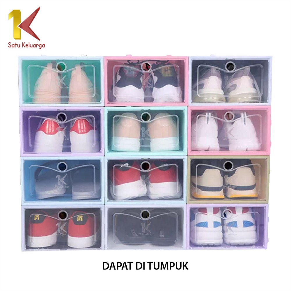 Kotak Sepatu Lipat Transparan C158