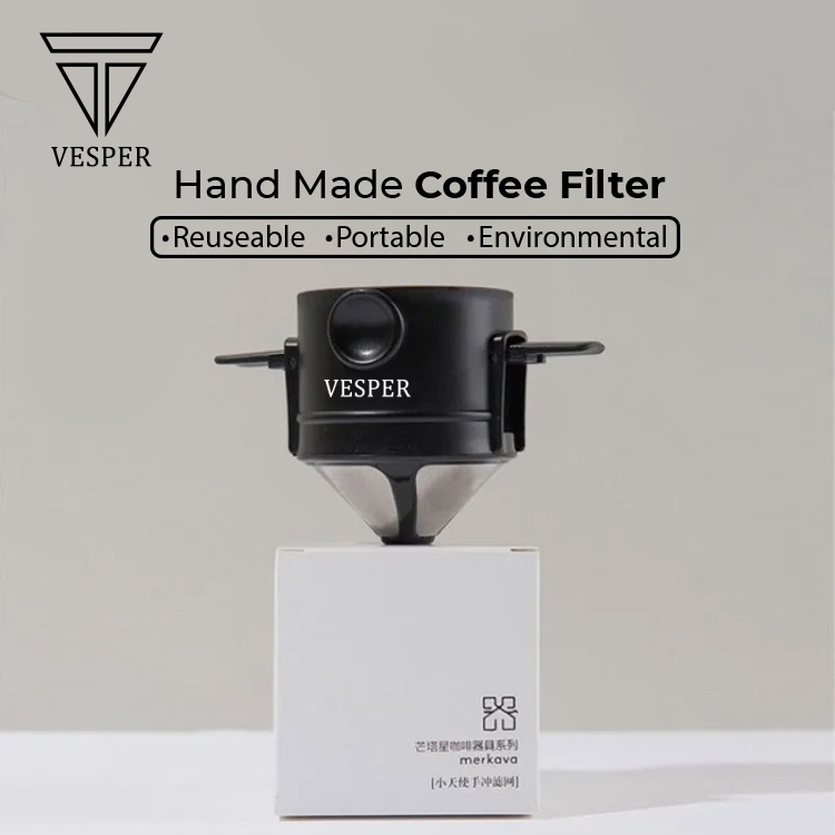 Vesper Filter Stainless Portable Double Mesh