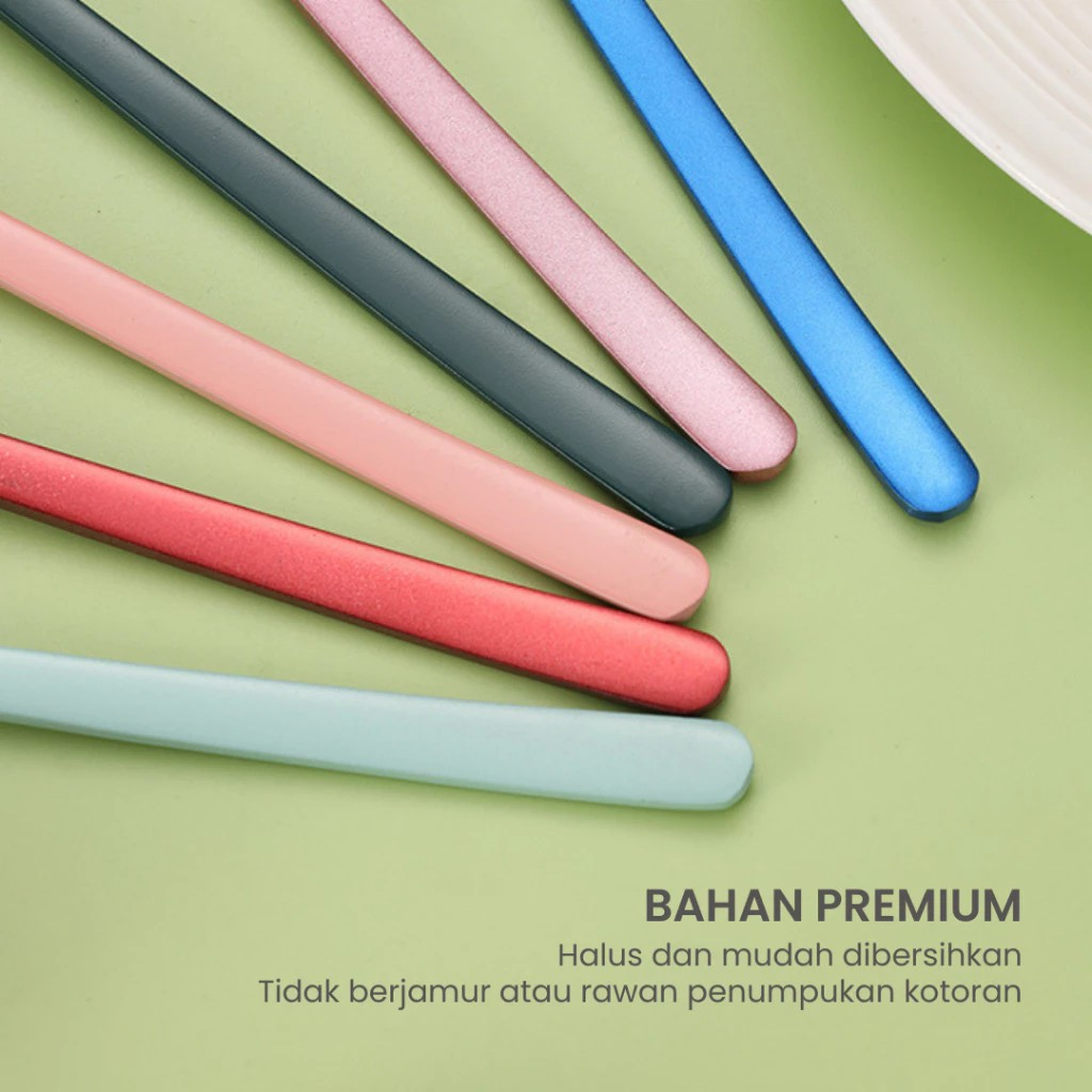  FUNNYCOOK Sendok Set 6 Pcs Colorful