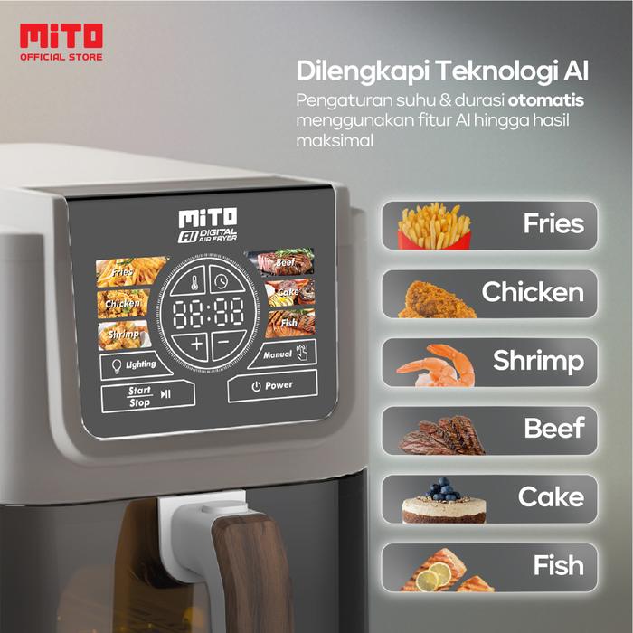 Maju Express Indonesia MITO AI Digital Air Fryer  AF6