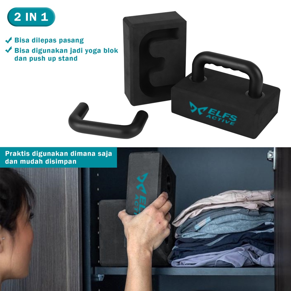 ELFS Active  2 in 1 Yoga Block
