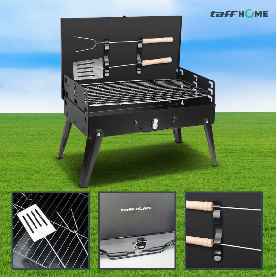 TaffHOME  Alat Panggang Arang BBQ Outdoor Grill Stove Foldable HWSK77